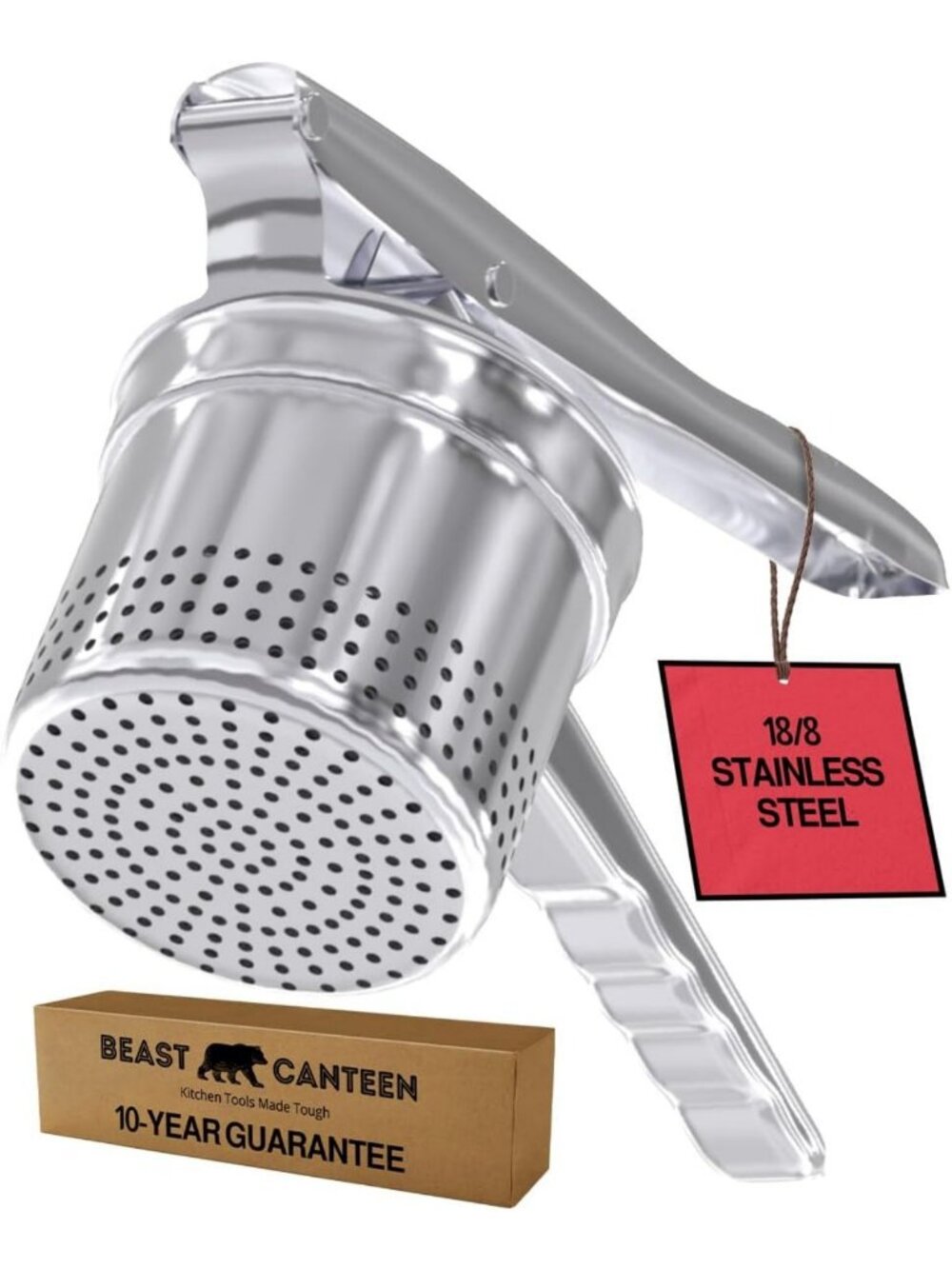 Stainless Steel Potato Ricer for Creamy Mashed Potatoes & Smooth Purees